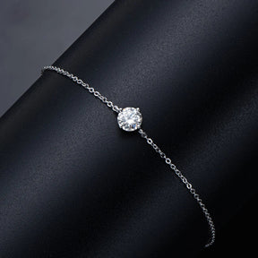 Pulseira Brilhante de Moissanite 1 Quilate, 6,5 mm - Luxo