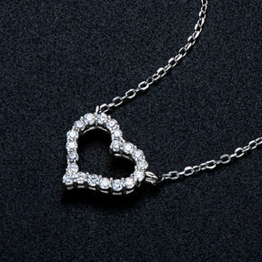 Conjunto de Jóias Moissanite Coração do Amor-Oferta Especial!